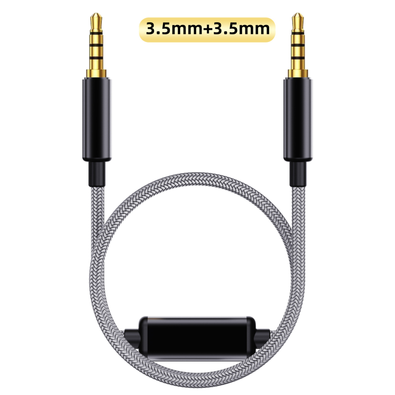 Arjuno Kábel na nahrávanie s vysokým rozlíšením – Type-C na 3,5 mm audio kábel pre digitálne zariadenia, jadro nylon, kábel zliatina