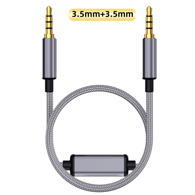 Arjuno Kábel na nahrávanie s vysokým rozlíšením – Type-C na 3,5 mm audio kábel pre digitálne zariadenia, jadro nylon, kábel zliatina