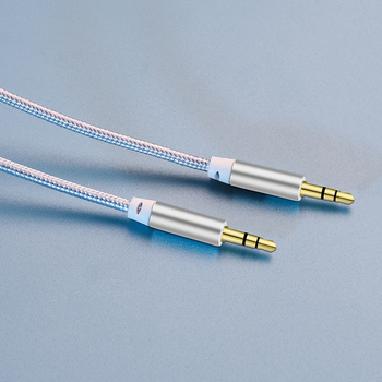 Audio kabel 3,5 mm s najlonskom pletenicom, jezgro od čelika prekriveno bakrom i niklani konektori, model YPX