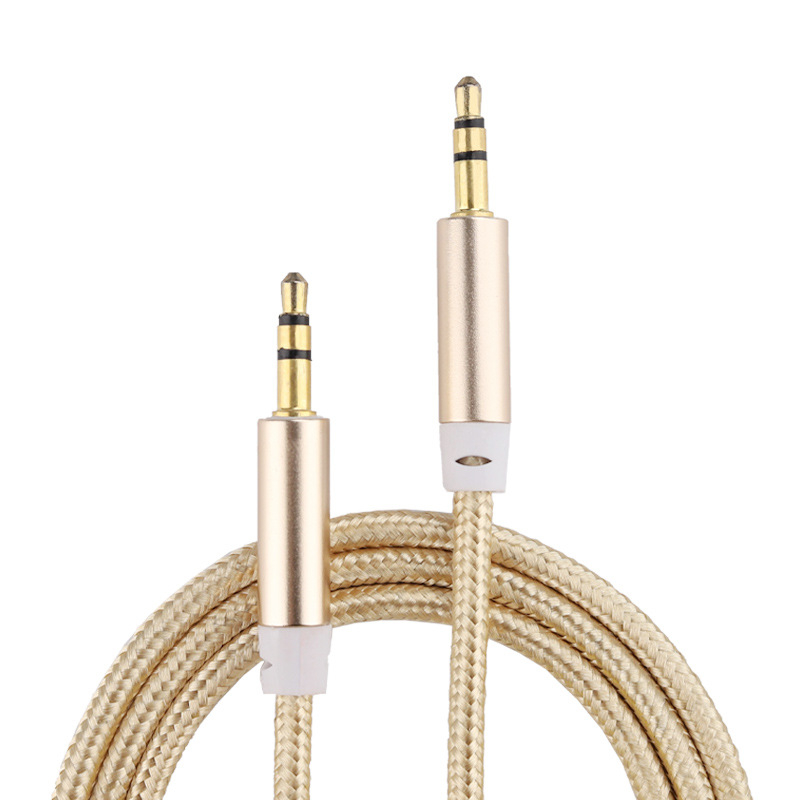 Audio kabel 3,5 mm s najlonskom pletenicom, jezgro od čelika prekriveno bakrom i niklani konektori, model YPX