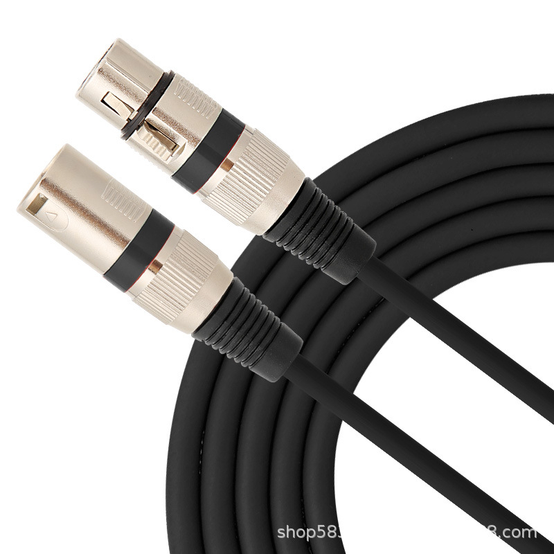 XLR muški i ženski balansirani audio kabel, 3-žilni bakreni vod, niklani konektori, CE certifikat, proizvedeno prema nacrtima