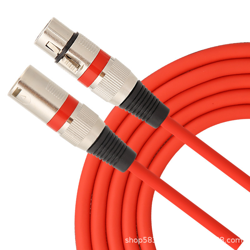 XLR muški i ženski balansirani audio kabel, 3-žilni bakreni vod, niklani konektori, CE certifikat, proizvedeno prema nacrtima