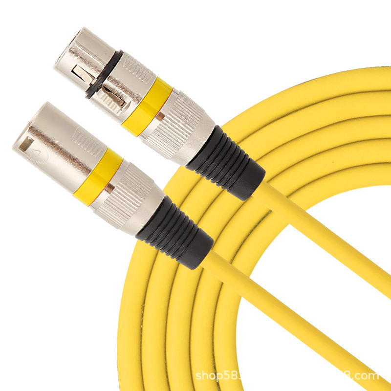 XLR muški i ženski balansirani audio kabel, 3-žilni bakreni vod, niklani konektori, CE certifikat, proizvedeno prema nacrtima