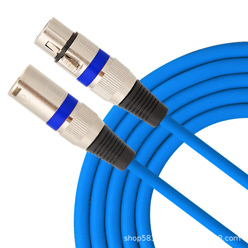 XLR muški i ženski balansirani audio kabel, 3-žilni bakreni vod, niklani konektori, CE certifikat, proizvedeno prema nacrtima