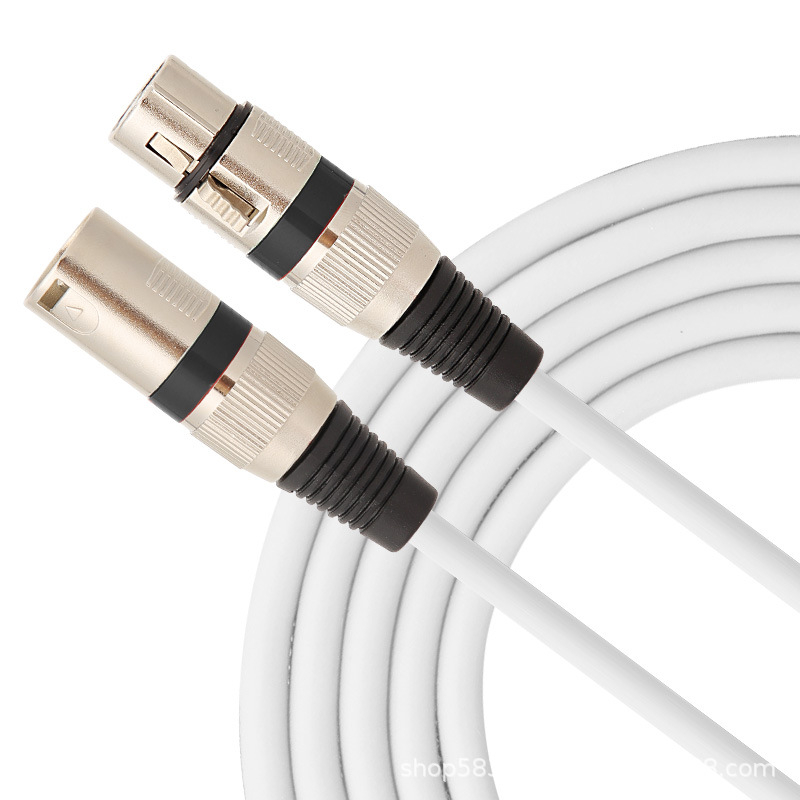 XLR muški i ženski balansirani audio kabel, 3-žilni bakreni vod, niklani konektori, CE certifikat, proizvedeno prema nacrtima