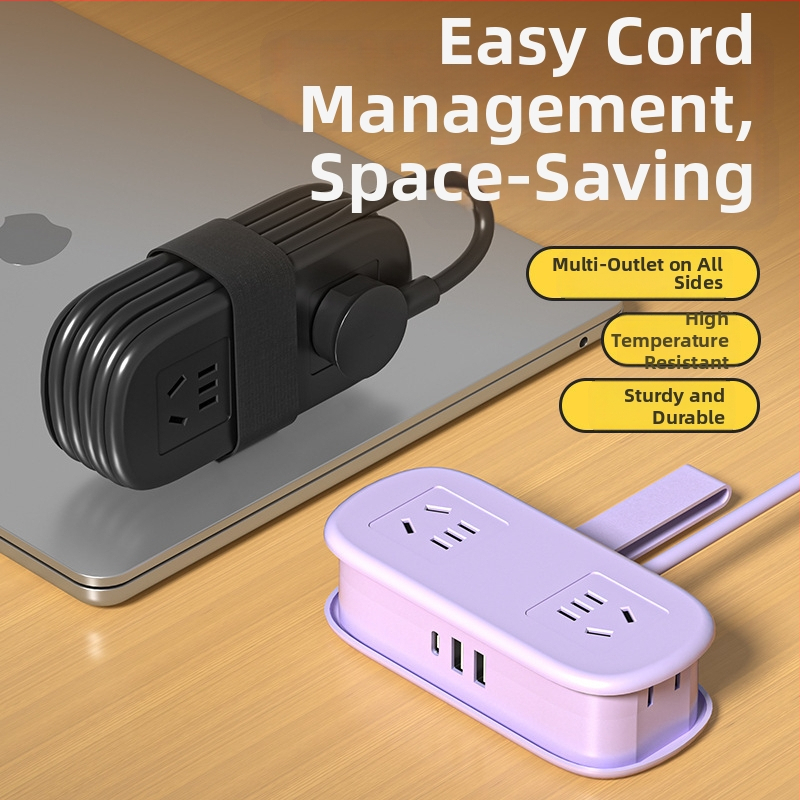 Mini ceļojumu kontaktligzda ar USB uzlādi, pārnēsājams, lietošanai pie datora – CCC sertificēts