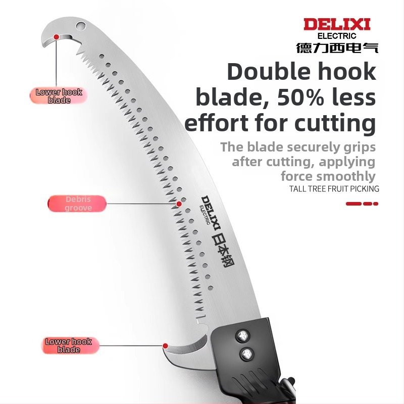 Delixi τηλεσκοπικό πριόνι δέντρων – κλάδεμα σε ύψος και φροντίδα κήπων