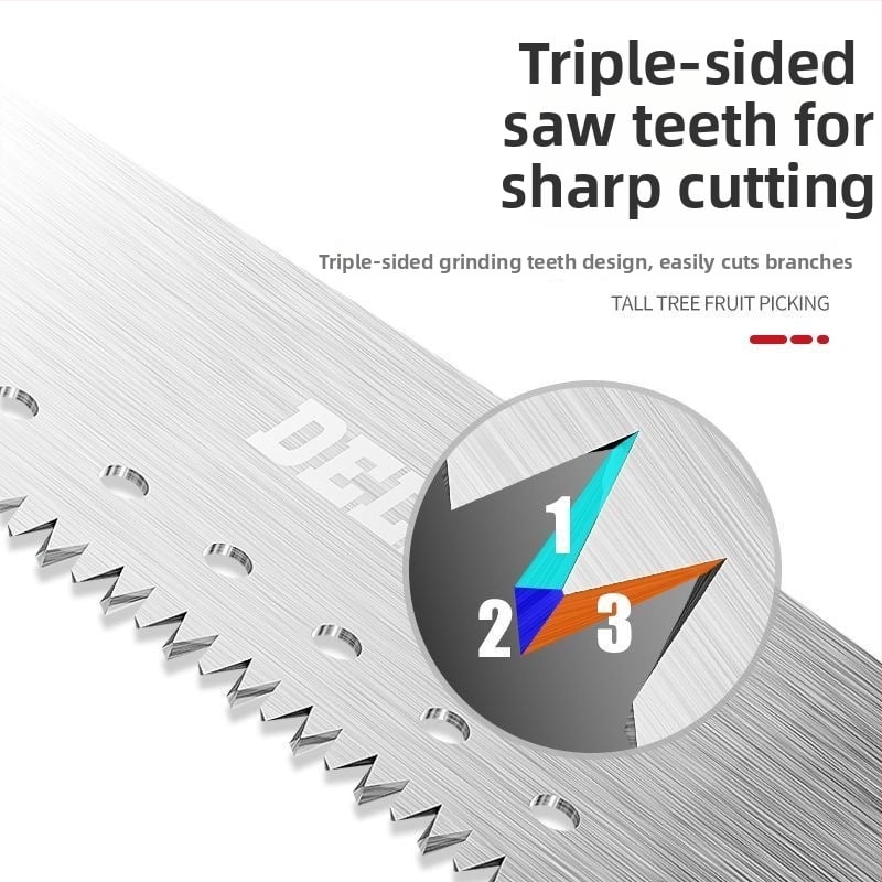 Delixi τηλεσκοπικό πριόνι δέντρων – κλάδεμα σε ύψος και φροντίδα κήπων