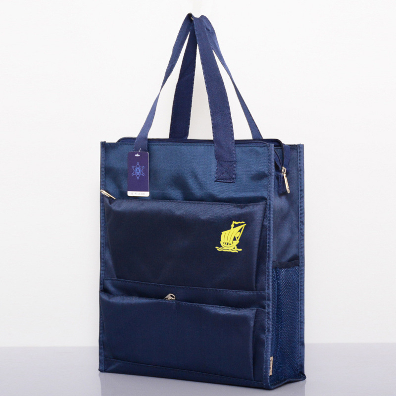 Muška školska torba od vodootporne Oxford tkanine, s više pretinaca za knjige i bilježnice