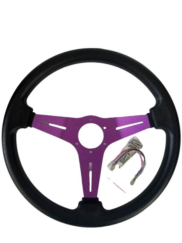 PU poliuretāna stūre automobiļiem un kartingam – Modelis 25D, Vispārējā lietošanai, Produkta kods 25D