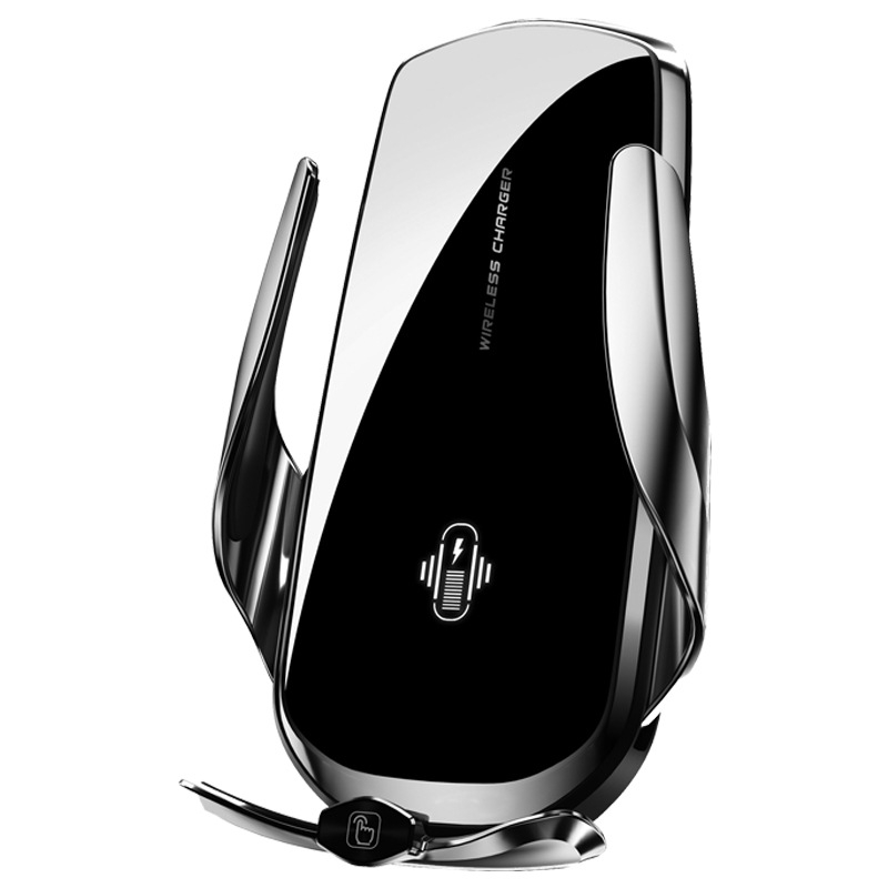 Автомобилен магнитен държател за телефон с безжично бързо зареждане 15W, щракващ монтаж върху въздуховод, универсален, автоматично захващане със сензор