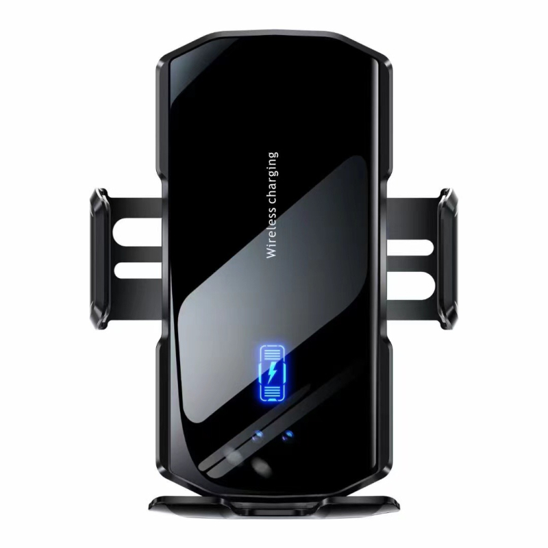 Автомобилен магнитен държател за телефон с безжично бързо зареждане 15W, щракващ монтаж върху въздуховод, универсален, автоматично захващане със сензор