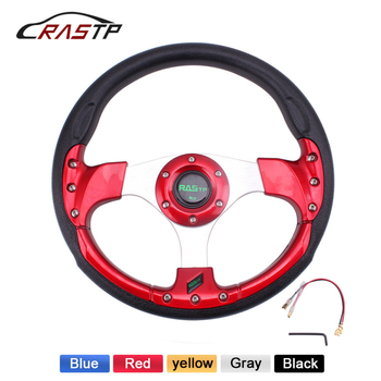 Sacīkšu stūre no PU materiāla (Zīmols RASTP, Modelis stw018, Vispārēja saderība, Apstrādes pielāgošana: Jā)