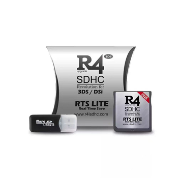 R4 SDHC DS Flash Kártya – 2024-es verzió, közvetlen csatlakozás, USB kártyaolvasóval, beépített memória nélkül