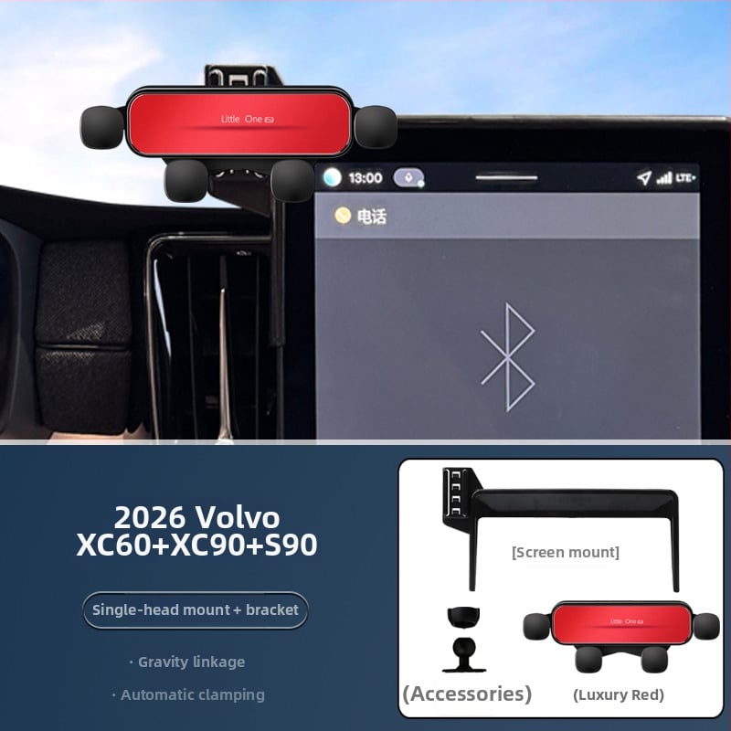 Univerzalni držač telefona i nosač navigacije – HBJC za Volvo XC60/XC90/S90 2026, dizajniran za ekran, ljepilo za ploču, 15W