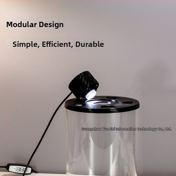 Augstas borosilikāta stikla ekoloģiska pudele mikro ainavai ar USB augu lampu – DIY materiāls