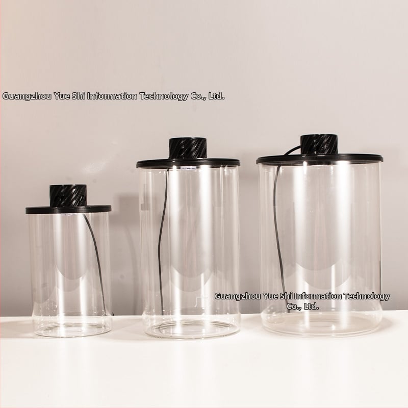 Augstas borosilikāta stikla ekoloģiska pudele mikro ainavai ar USB augu lampu – DIY materiāls