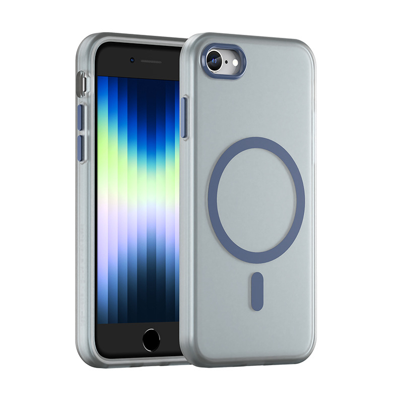 Rugged Shield TPU матов кейс за Apple iPhone SE2/SE3 – защита от износване, защита от падане и отпечатъци, съвместим със SE2/SE3