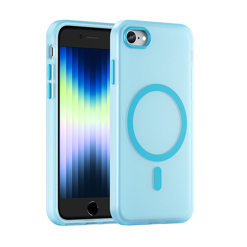 Rugged Shield TPU матов кейс за Apple iPhone SE2/SE3 – защита от износване, защита от падане и отпечатъци, съвместим със SE2/SE3