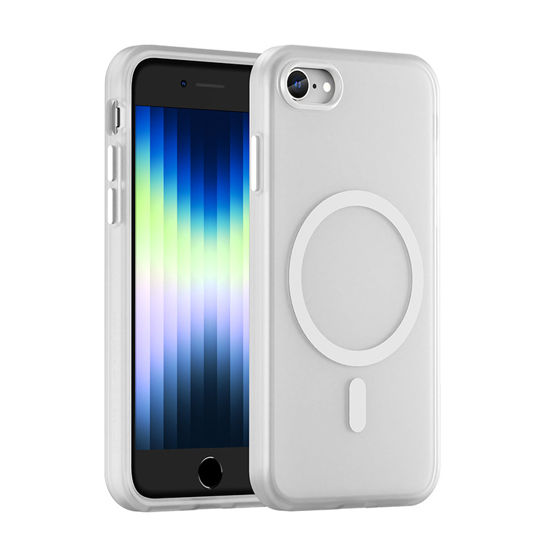 Rugged Shield TPU матов кейс за Apple iPhone SE2/SE3 – защита от износване, защита от падане и отпечатъци, съвместим със SE2/SE3