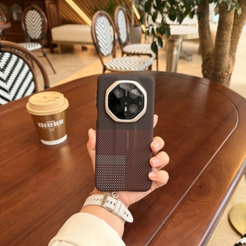 Θήκη Huawei Mate60RS για κινητό, Ultra‑λεπτή σκληρή θήκη PC με υφή Kevlar ανθρακονήματος, Αντιπτώση, Μαγνητικό κλείσιμο