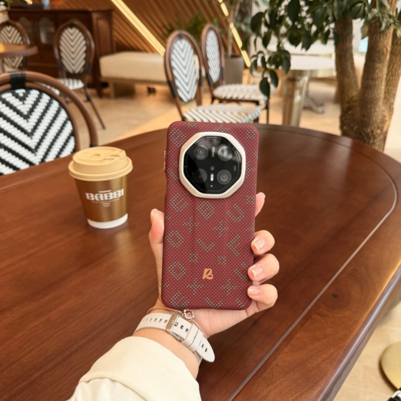 Θήκη Huawei Mate60RS για κινητό, Ultra‑λεπτή σκληρή θήκη PC με υφή Kevlar ανθρακονήματος, Αντιπτώση, Μαγνητικό κλείσιμο