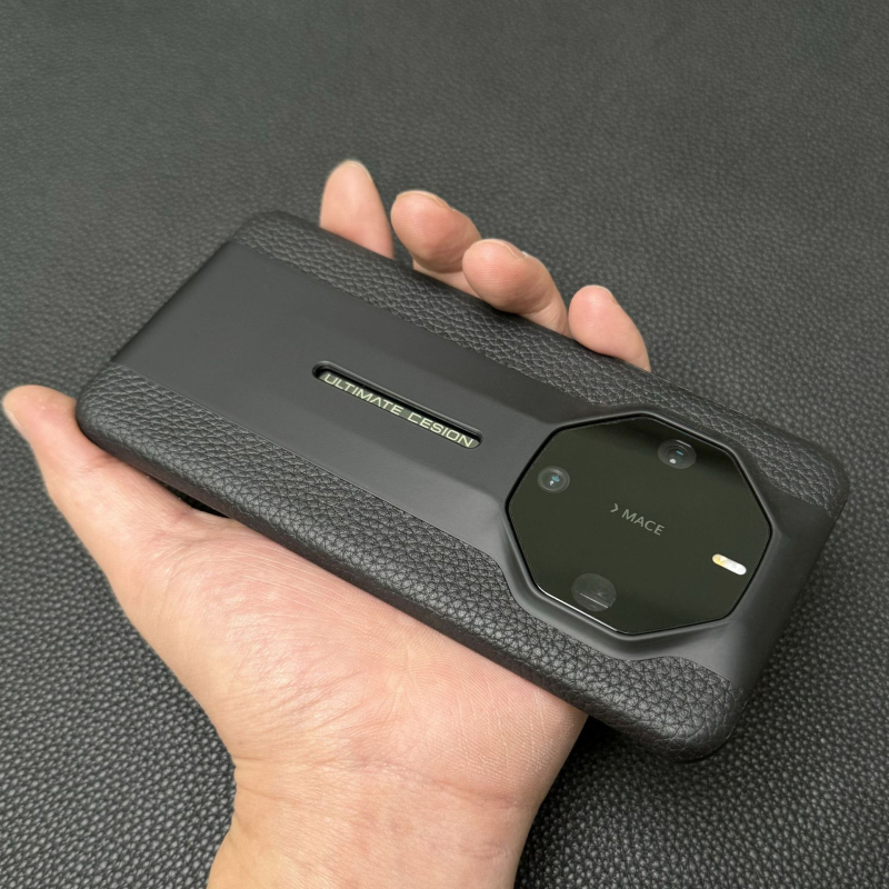 Carcasă pentru Huawei – piele naturală, lucrată manual, anti-cadere, acoperire completă