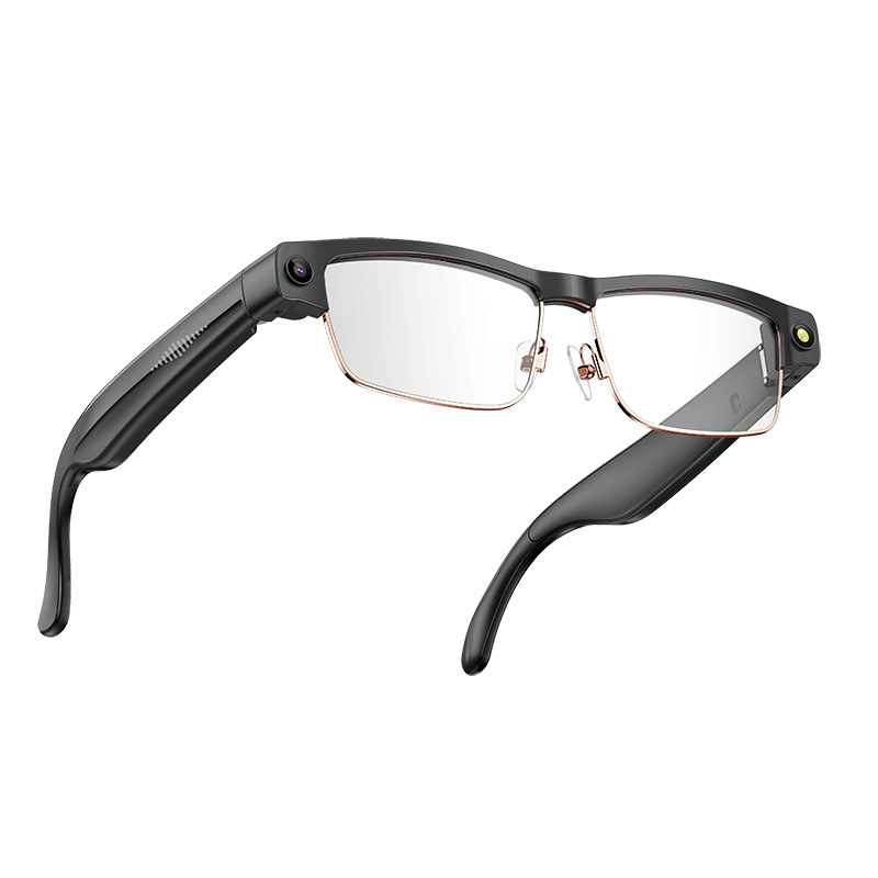 L802 Ochelari inteligenți, cameră 8MP, stabilizare imagine, video 1200p, transmisie Bluetooth în timp real, 4GB memorie, baterie 270mAh