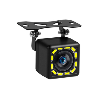 Cameră de mers înapoi pentru automobil, unghi 170°, IP67, iluminare nocturnă cu 12 LED, semnal CVBS, rezoluție 800x480