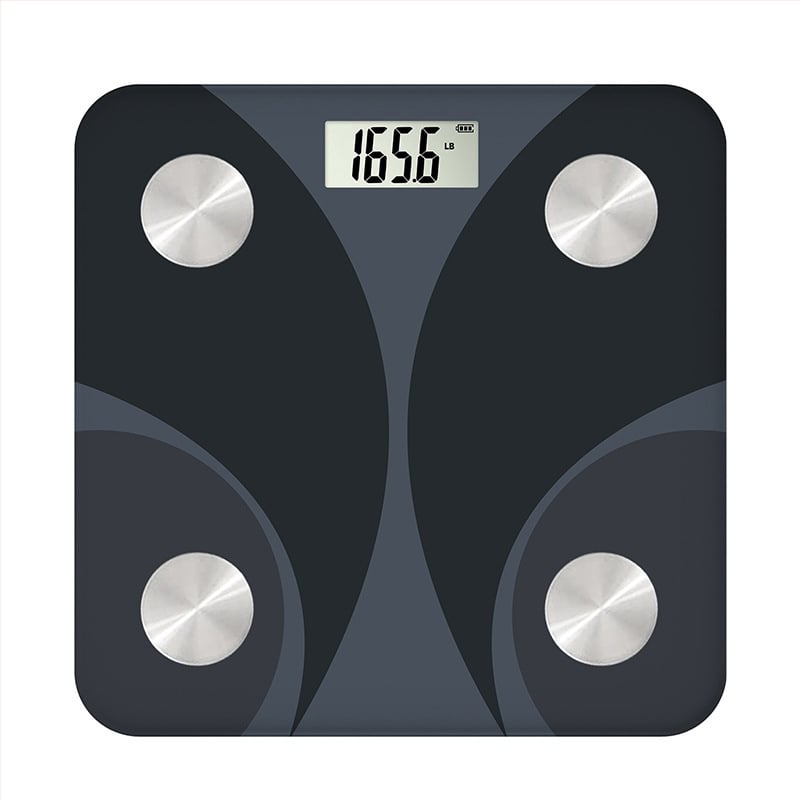 Cântar de greutate cu măsurare a grăsimii, a umidității și a caloriilor; capacitate 180 kg; alimentare cu 2x AAA sau încărcare USB; marca Zongyu