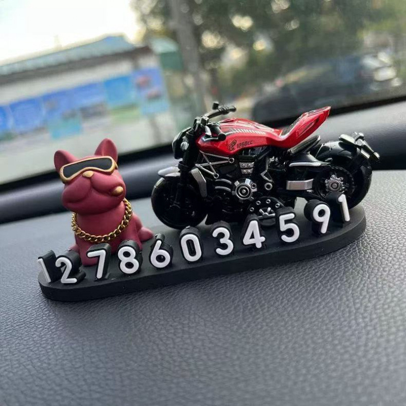 Plastična privremena pločica za parkiranje za automobil s telefonskim brojem