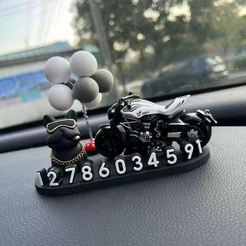 Plastična privremena pločica za parkiranje za automobil s telefonskim brojem