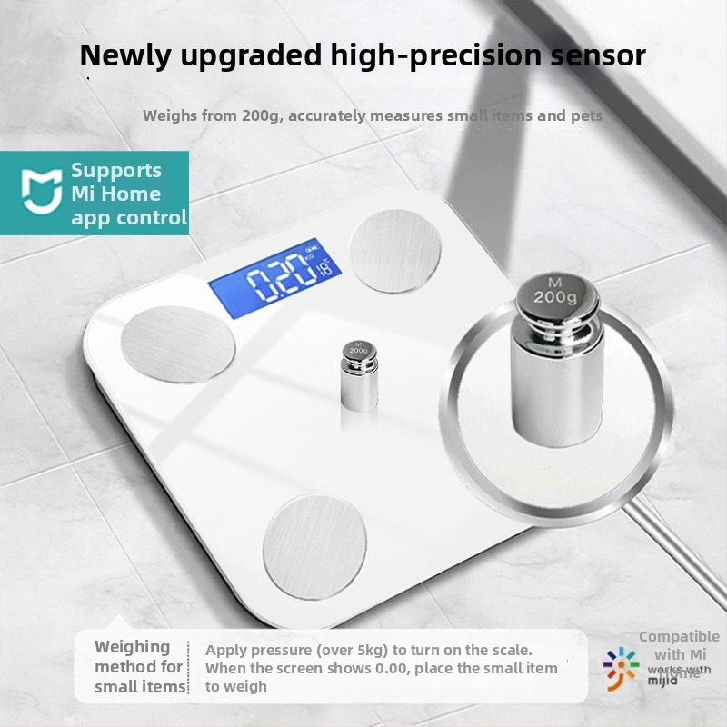 Huiding Cântar de Grăsime Corporal – compact, încărcare USB; măsoară greutatea, procentul de grăsime corporală și hidratarea; capacitate 180 kg; pentru adulți.