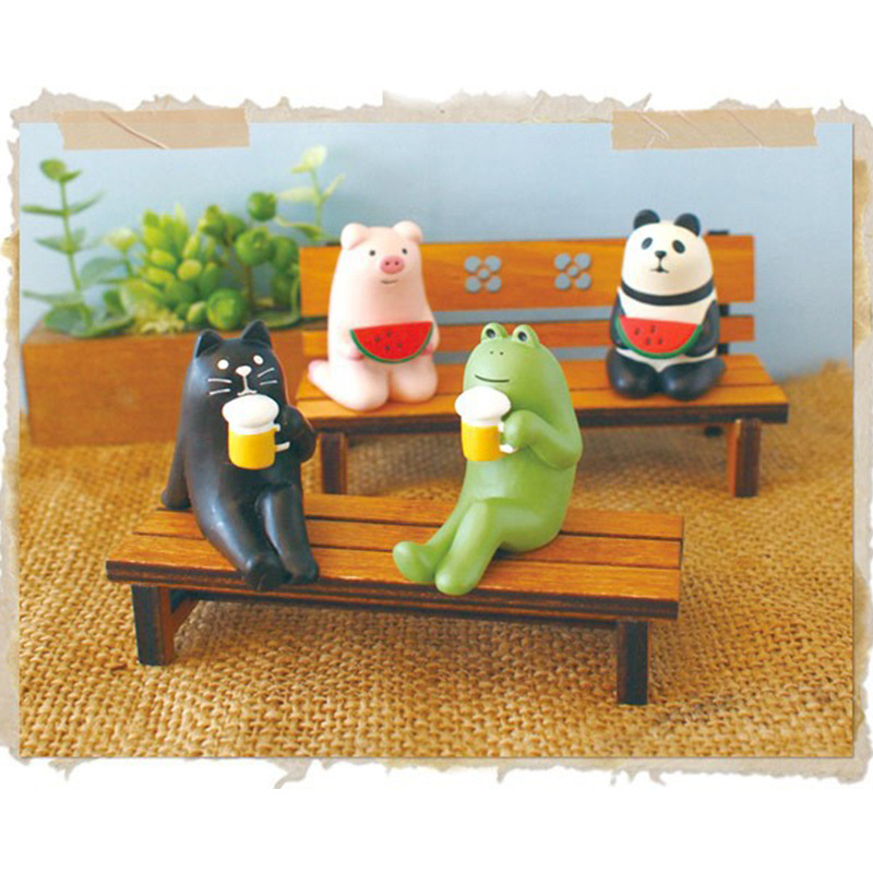 Миниатюрен дървен стол, японски стил Zakka, ръчна изработка, бук дърво, реквизит за домашен декор