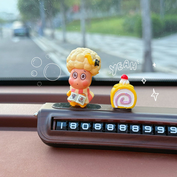 Ornament electronic pentru interiorul mașinii — placuță temporară de parcare, din plastic, fără logo, fără personalizare