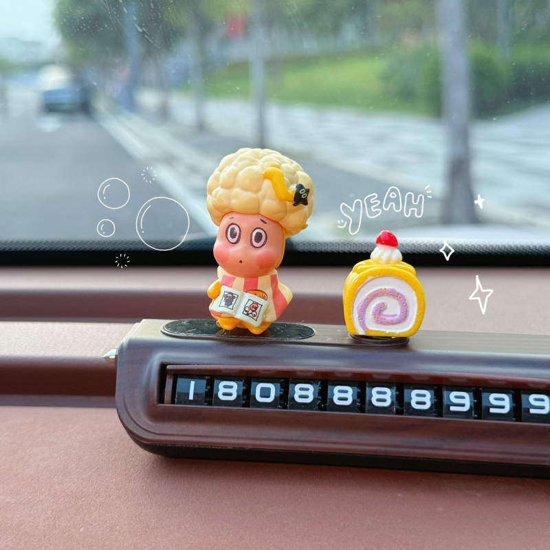 Ornament electronic pentru interiorul mașinii — placuță temporară de parcare, din plastic, fără logo, fără personalizare