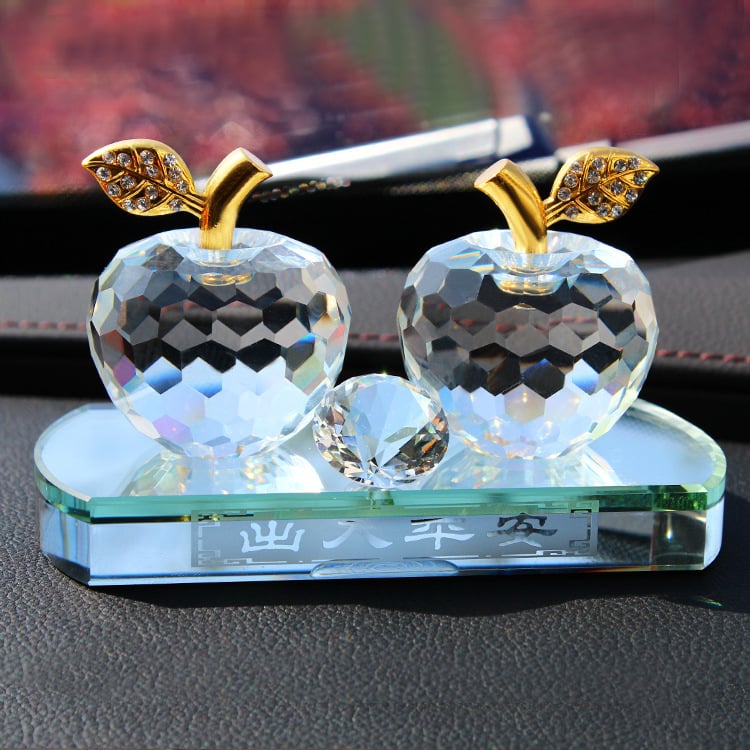 Crystal Jade kristāla ābolu auto smaržu dekors