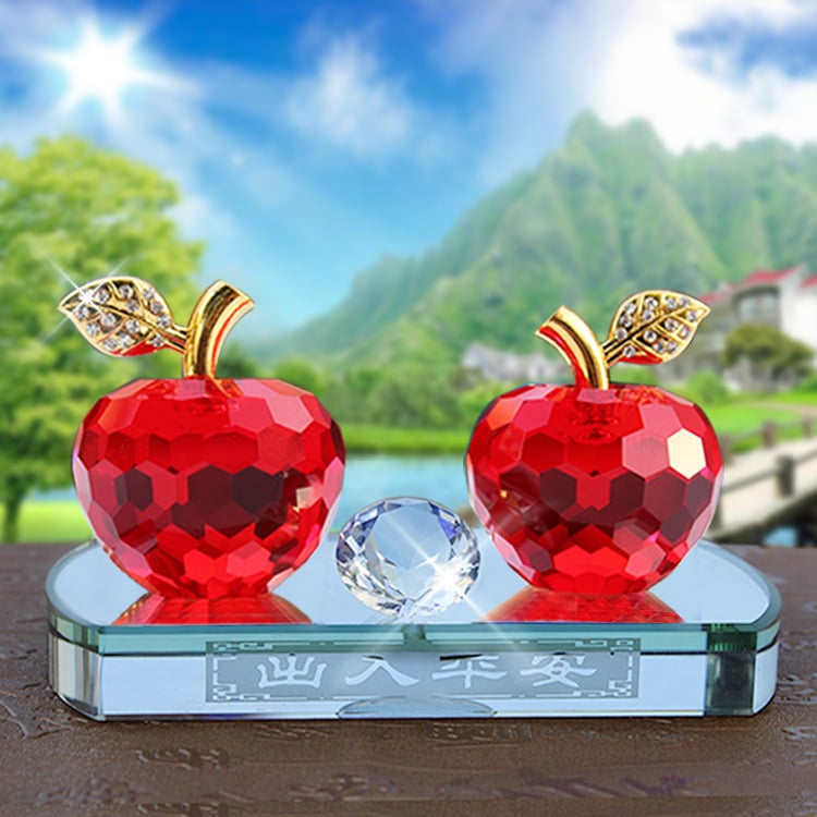 Crystal Jade kristāla ābolu auto smaržu dekors