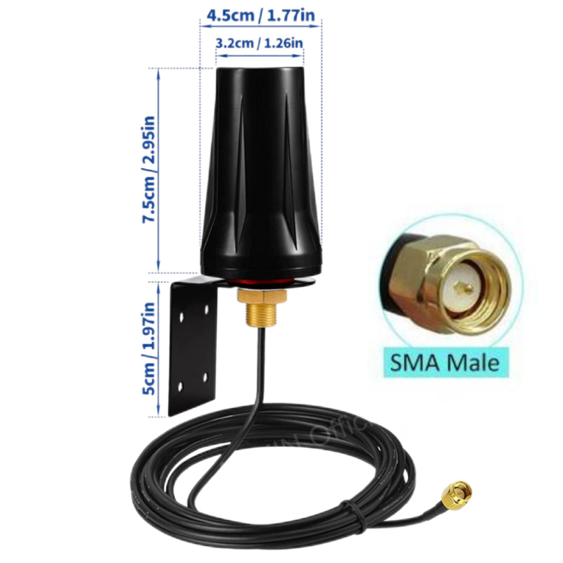 IoT antena za 5G/4G NB, vodootporna, 2.4GHz WiFi za pametne terminale