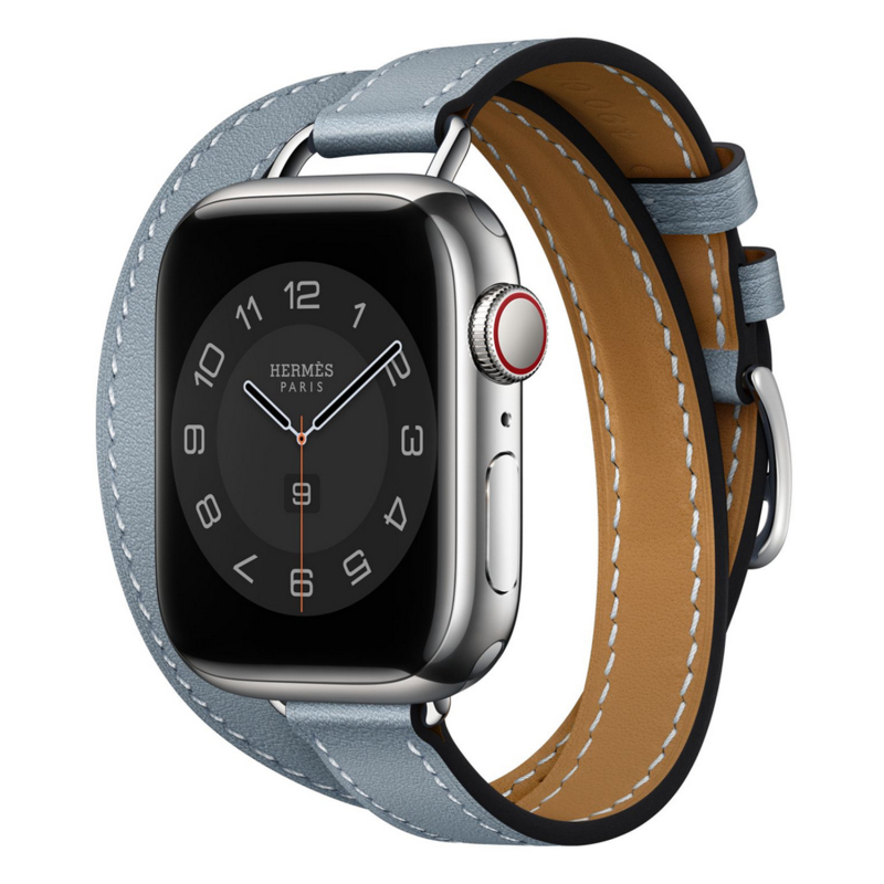 Remen za Apple Watch od prave kože s dvostrukim prstenom – minimalistički
