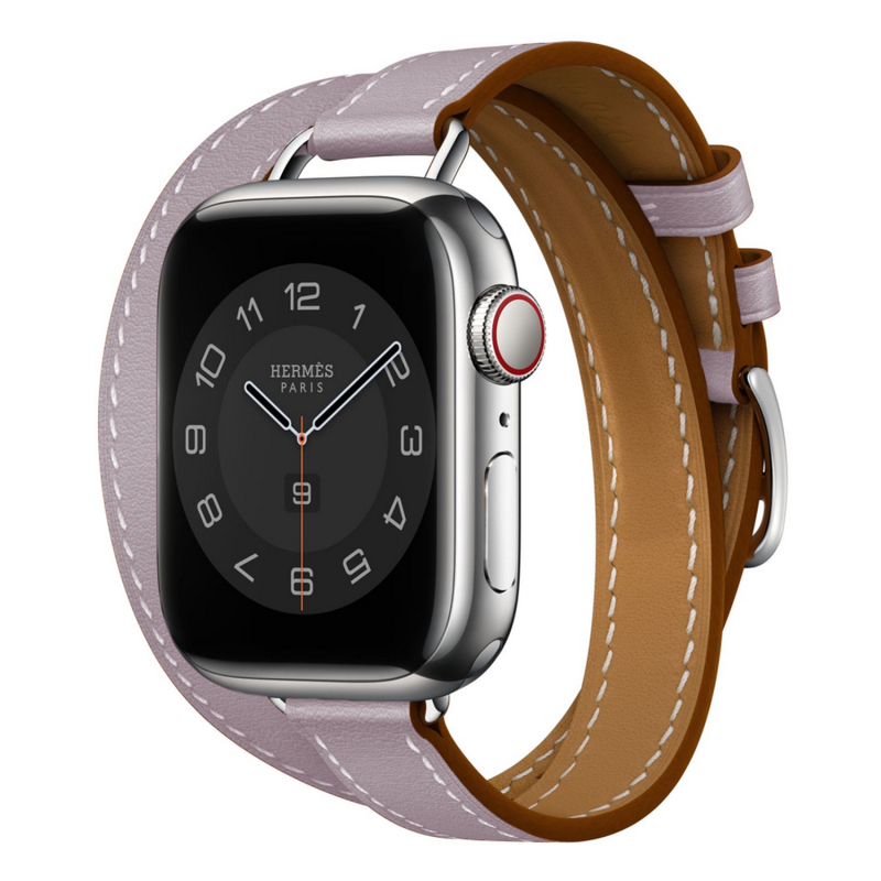 Remen za Apple Watch od prave kože s dvostrukim prstenom – minimalistički