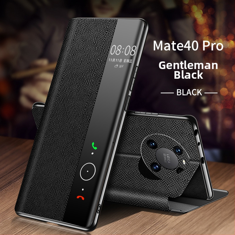 Shangyi ādas flip pārsegs Huawei Mate 40 Pro – patiesa āda, pielāgošana atbalstīta