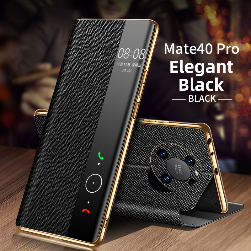 Shangyi ādas flip pārsegs Huawei Mate 40 Pro – patiesa āda, pielāgošana atbalstīta