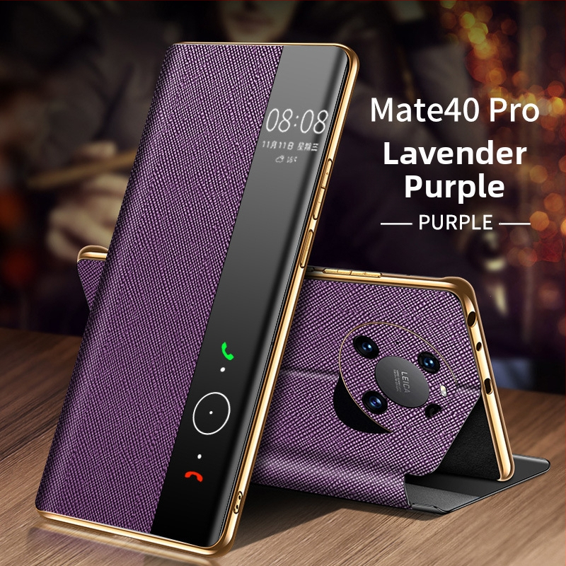 Shangyi ādas flip pārsegs Huawei Mate 40 Pro – patiesa āda, pielāgošana atbalstīta