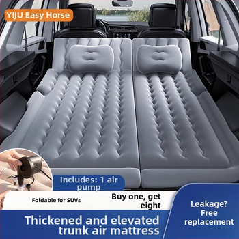 Yishui automašīnas piepūšamā gulta SUV un automobiļiem — PVC ar pūkainu virsmu, automātiska uzpūšana, svars 3 kg, maksimālā slodze 300 kg, universāla saderība