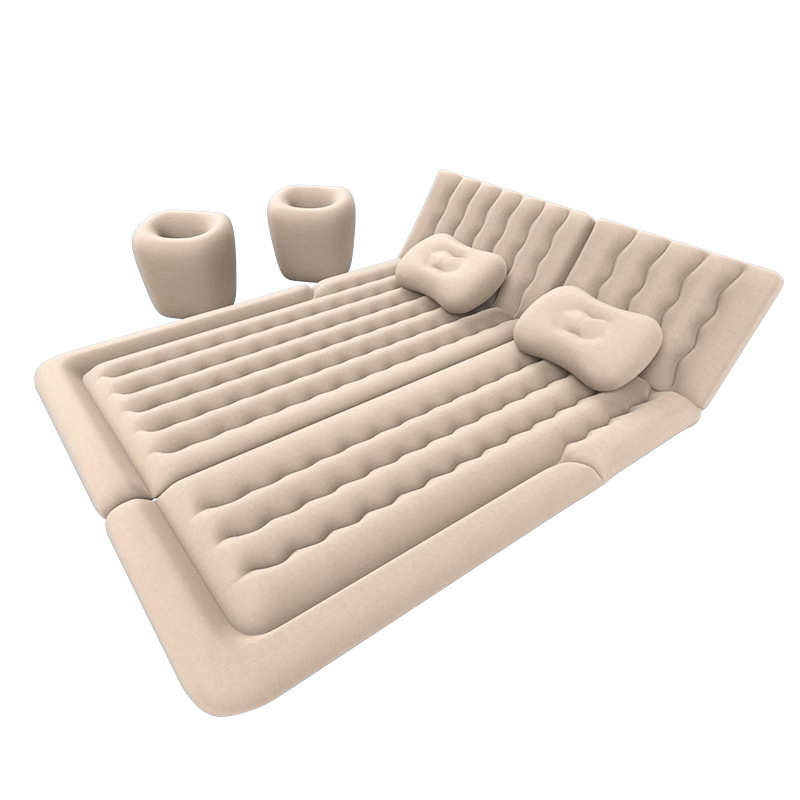 Yishui automašīnas piepūšamā gulta SUV un automobiļiem — PVC ar pūkainu virsmu, automātiska uzpūšana, svars 3 kg, maksimālā slodze 300 kg, universāla saderība