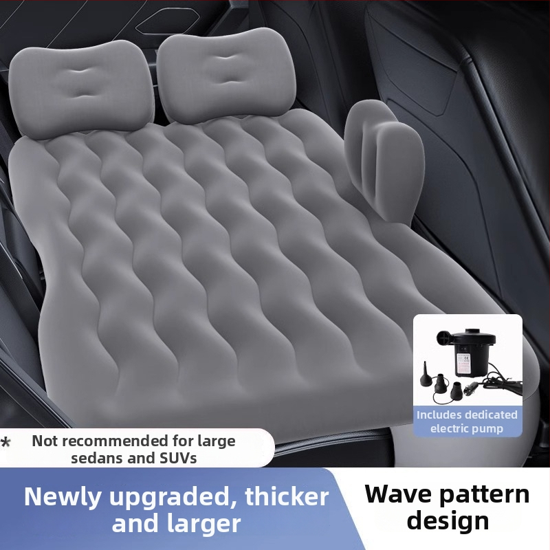 Yishui automašīnas piepūšamā gulta SUV un automobiļiem — PVC ar pūkainu virsmu, automātiska uzpūšana, svars 3 kg, maksimālā slodze 300 kg, universāla saderība