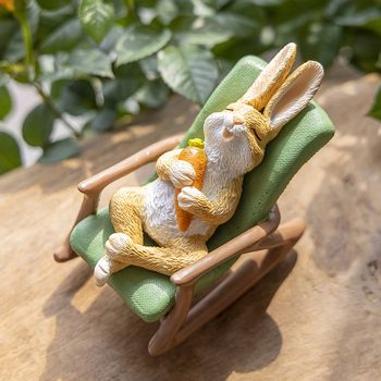 Žaba s ljuljačkom – ukras od smole, pastoralni stil, stolna dekoracija, brend Really Comfortable