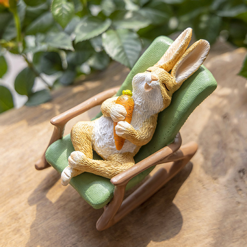 Žaba s ljuljačkom – ukras od smole, pastoralni stil, stolna dekoracija, brend Really Comfortable