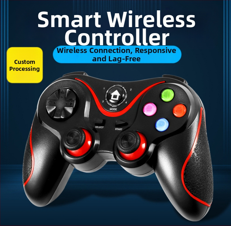 Безжичен Bluetooth геймпад за Android и iOS телефони, съвместим с PC/PS3/TV, ABS материал, 250 г